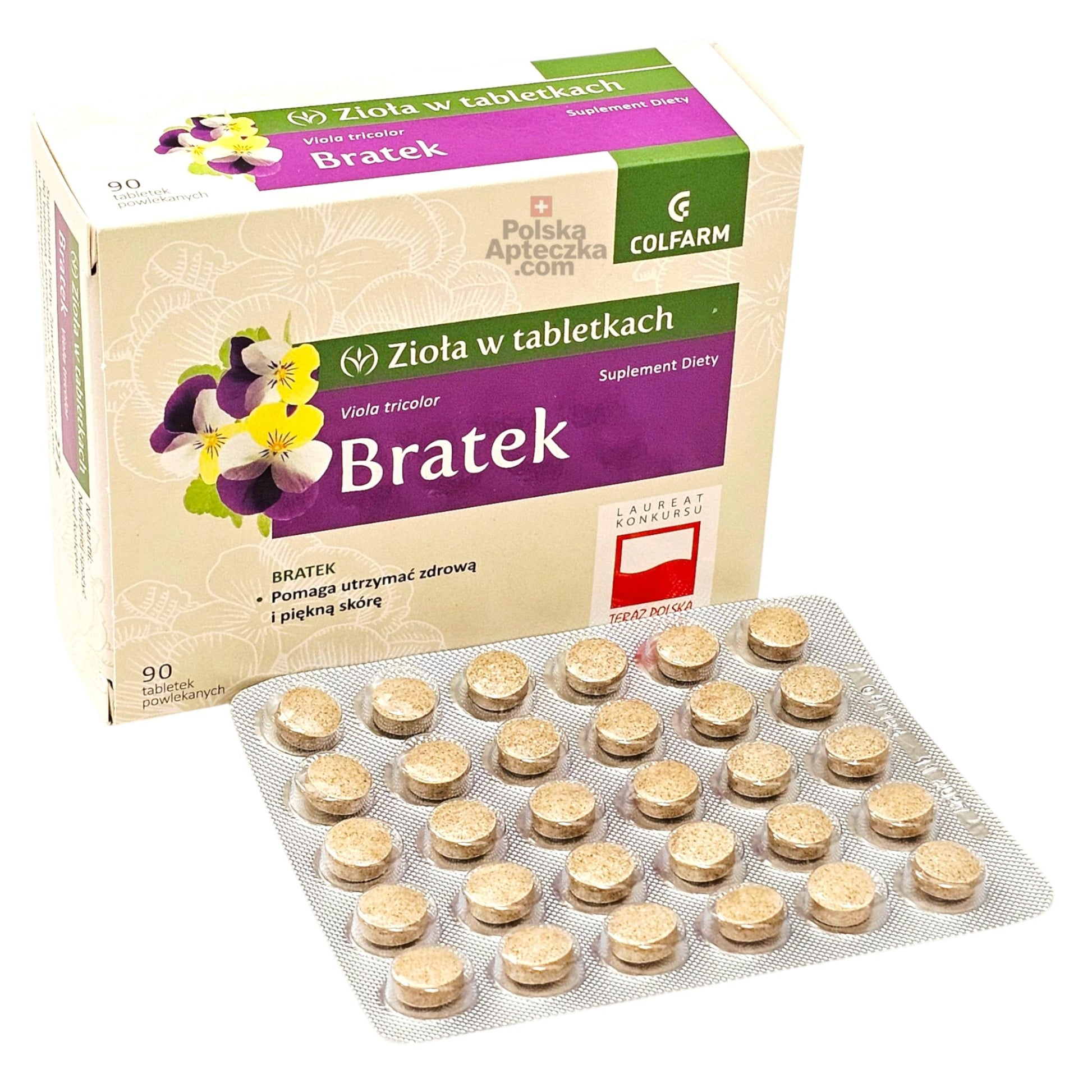 Bratek 90 Tablets Colfarm box blisterpack
