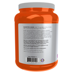 NOW Foods Soy Protein Isolate, Unflavored Powder - 2 lbs. – Manufacturer label details / Etykieta producenta