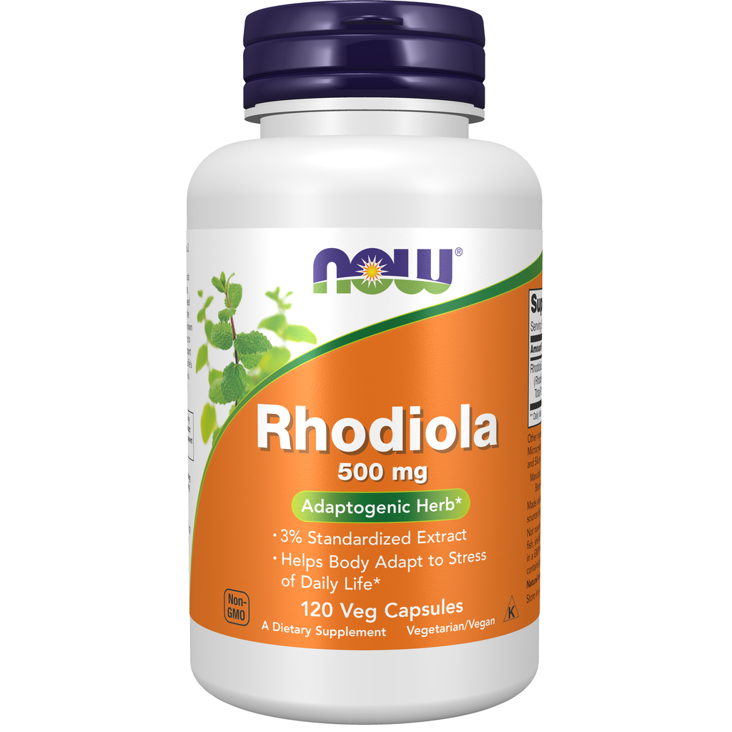 NOW Foods Rhodiola 500 mg - 120 Veg Capsules / różeniec 500 mg - 120 kapsułek roślinnych