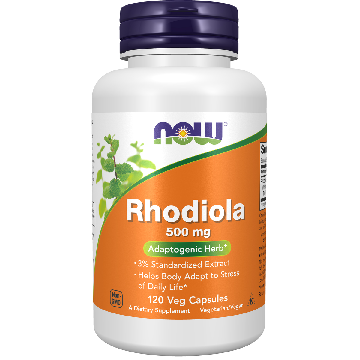 NOW Foods Rhodiola 500 mg - 120 Veg Capsules / różeniec 500 mg - 120 kapsułek roślinnych