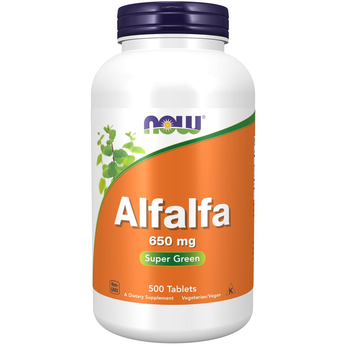 NOW Foods Alfalfa 650 mg - 500 Tablets / lucerna 650 mg - 500 tabletek