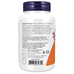NOW Foods Glucosamine Sulfate 750 mg - 120 Capsules – Left label / Etykieta producenta