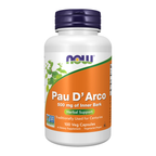 NOW Foods Pau D' Arco 500 mg - 100 Veg Capsules / Pau D' Arco 500 mg - 100 kapsułek roślinnych