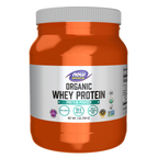 NOW Foods Whey Protein, Organic Unflavored Powder - 1 lb. / białko serwatkowe, produkt ekologiczny proszek bez dodatków smakowych - 1 lb.