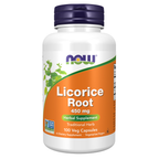 NOW Foods Licorice Root 450 mg - 100 Veg Capsules / korzeń lukrecji 450 mg - 100 kapsułek roślinnych