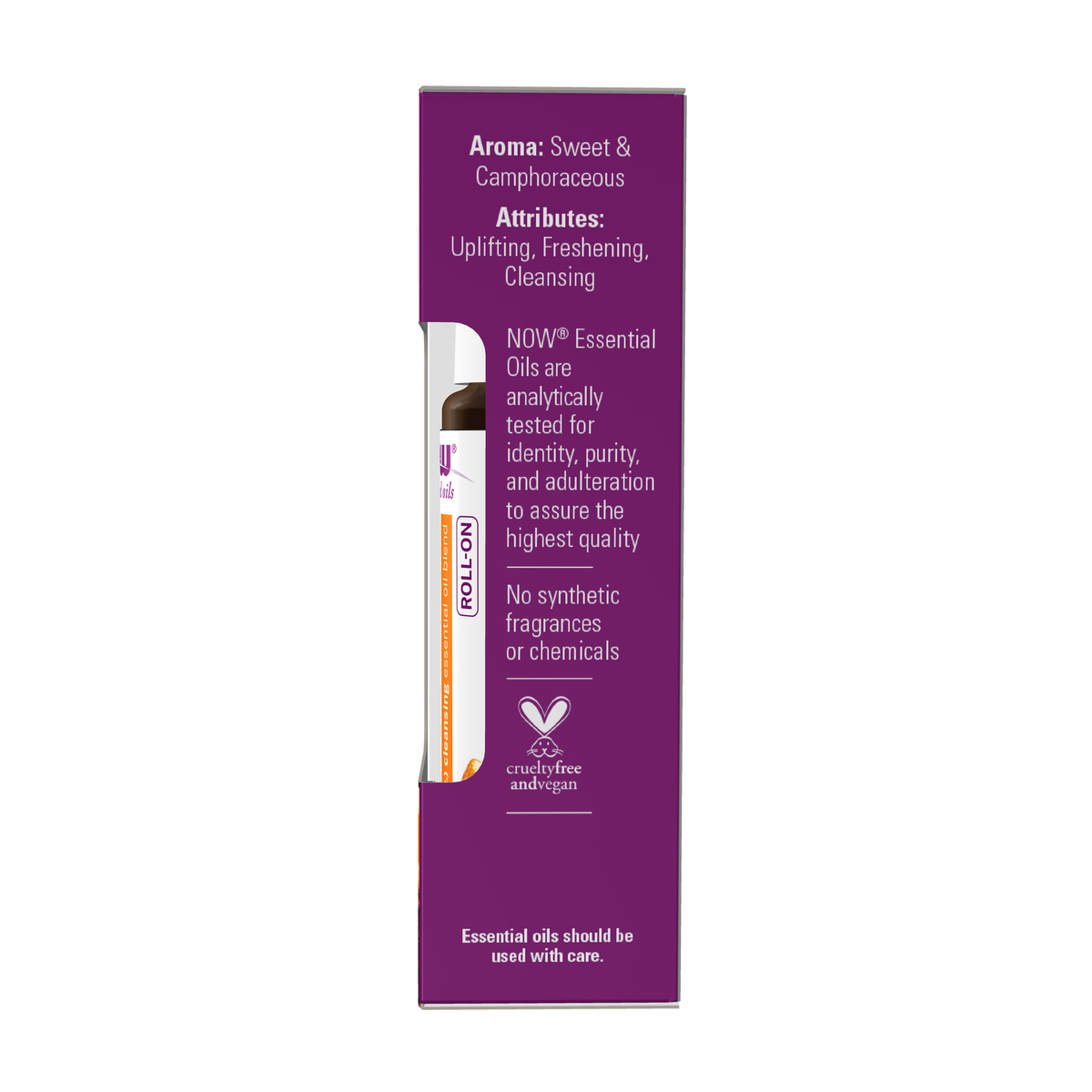 NOW Foods Seasonal Defense Essential Oil Blend Roll-On - 10 mL – Right label / Etykieta producenta