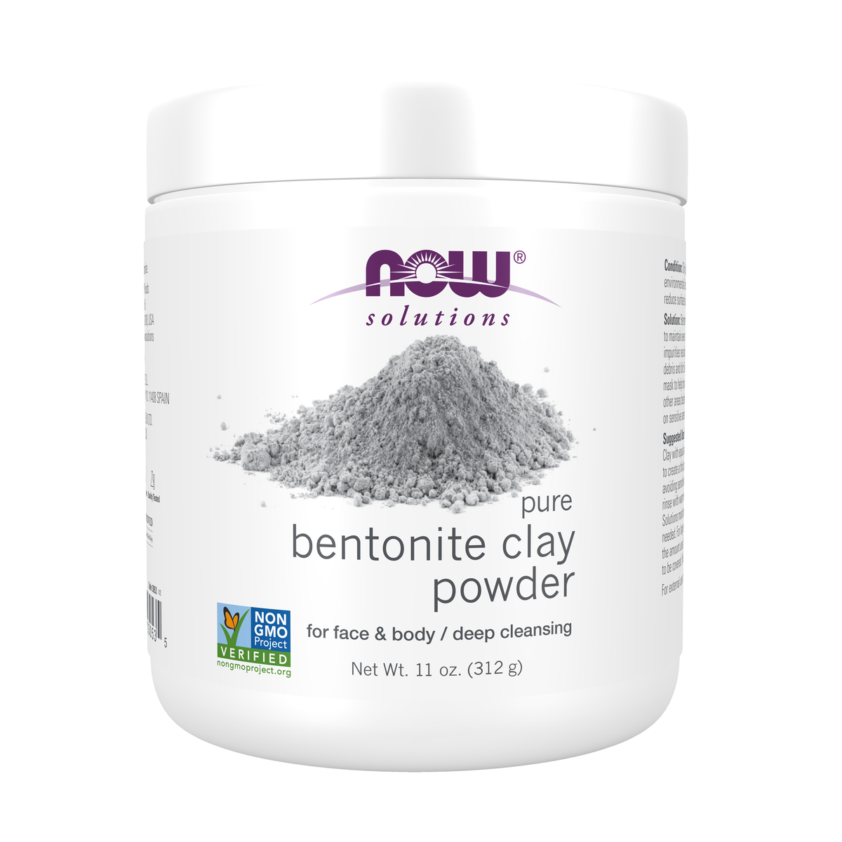 NOW Foods Bentonite Clay Powder - 11 oz. / Bentonite Clay proszek - 11 oz.