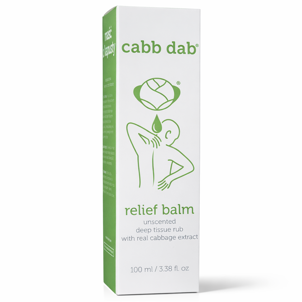 cabb dab cabbage relief balm tube with real cabbage extract masc z kapusty