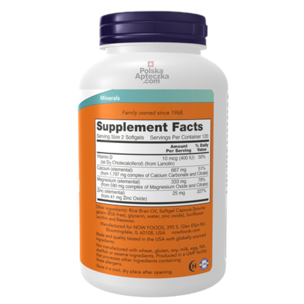 Calcium & Magnesium 120 Softgels - Apteczka | Proton Nutrition