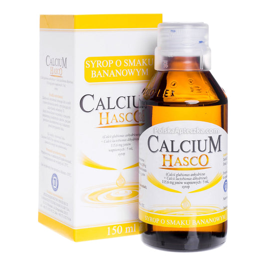 Calcium Hasco, banana-flavored syrup