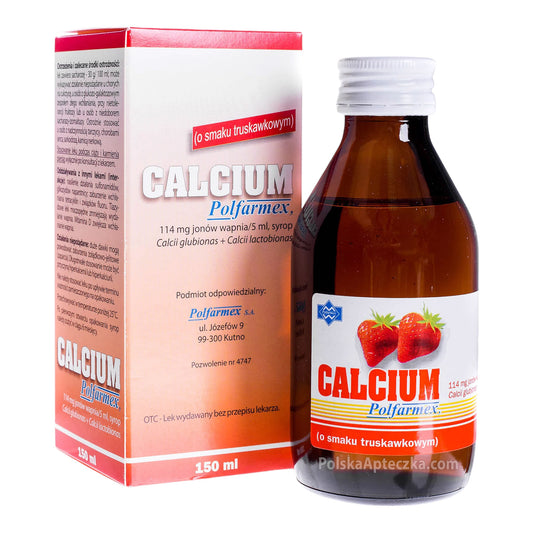 Calcium syrop  truskawkowy 150ml