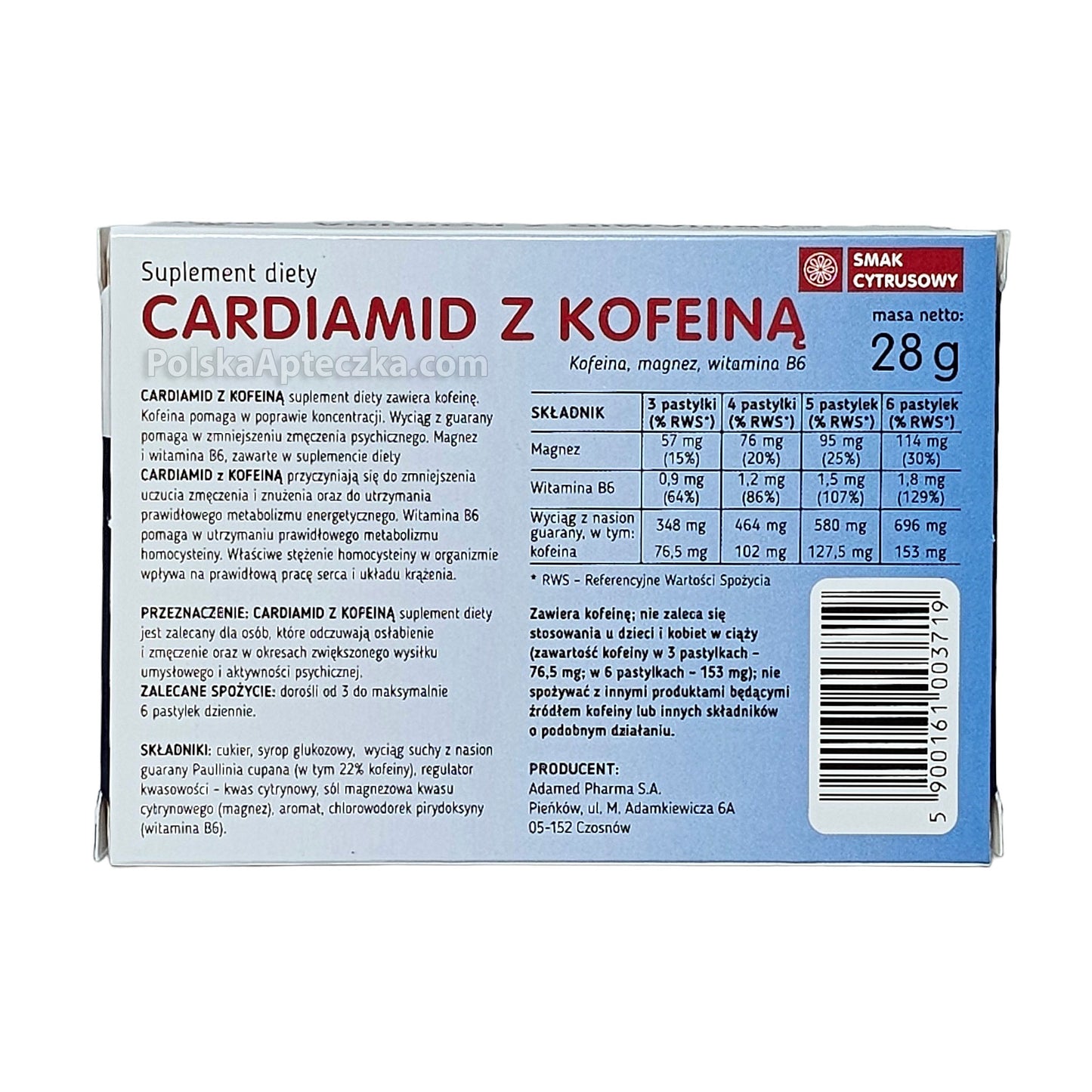 cardiamid with caffeine