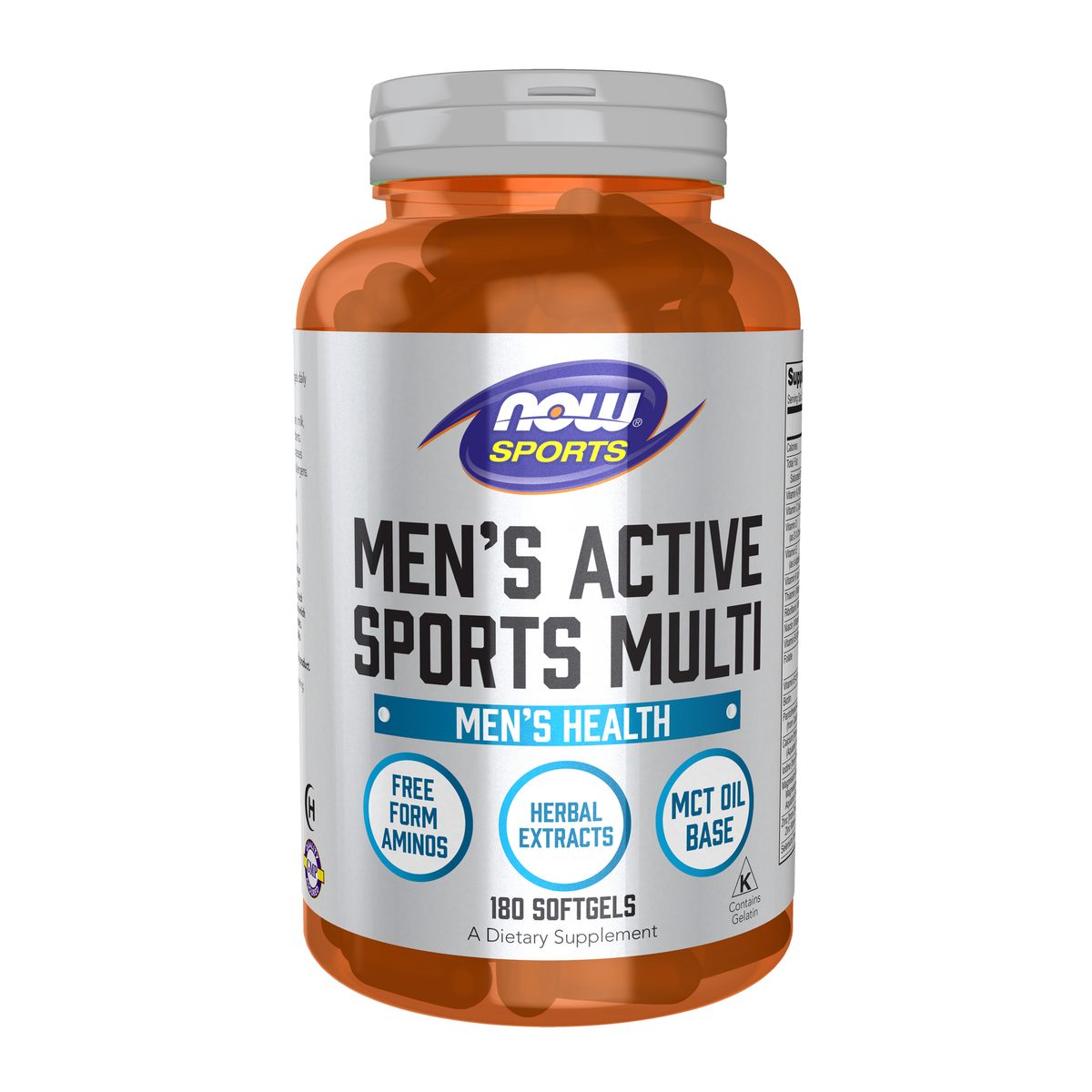 NOW Foods Men's Active Sports Multi - 180 Softgels / mężczyzn's Active Sports Multi - 180 kapsułek miękkich