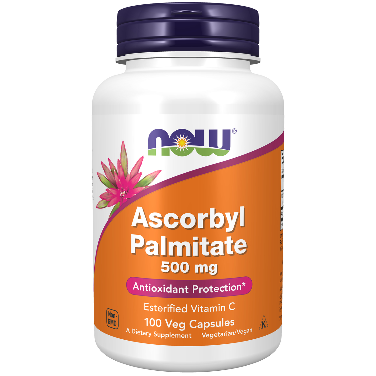 NOW Foods Ascorbyl Palmitate 500 mg - 100 Veg Capsules / Ascorbyl Palmitate 500 mg - 100 kapsułek roślinnych