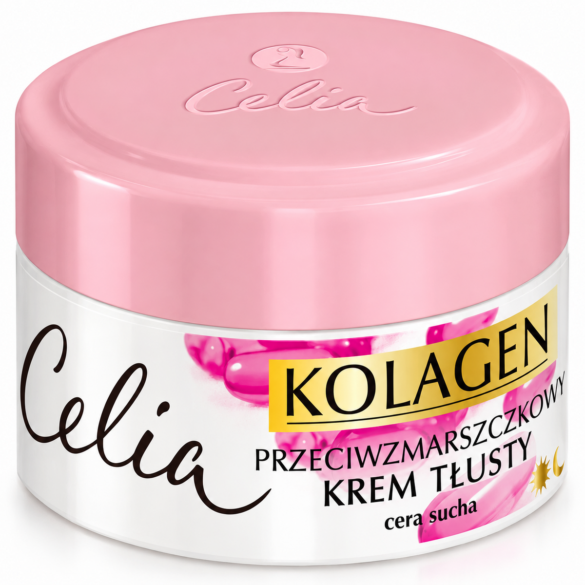 Celia Collagen Rich Anti-Wrinkle Face Cream 50 ml on white background