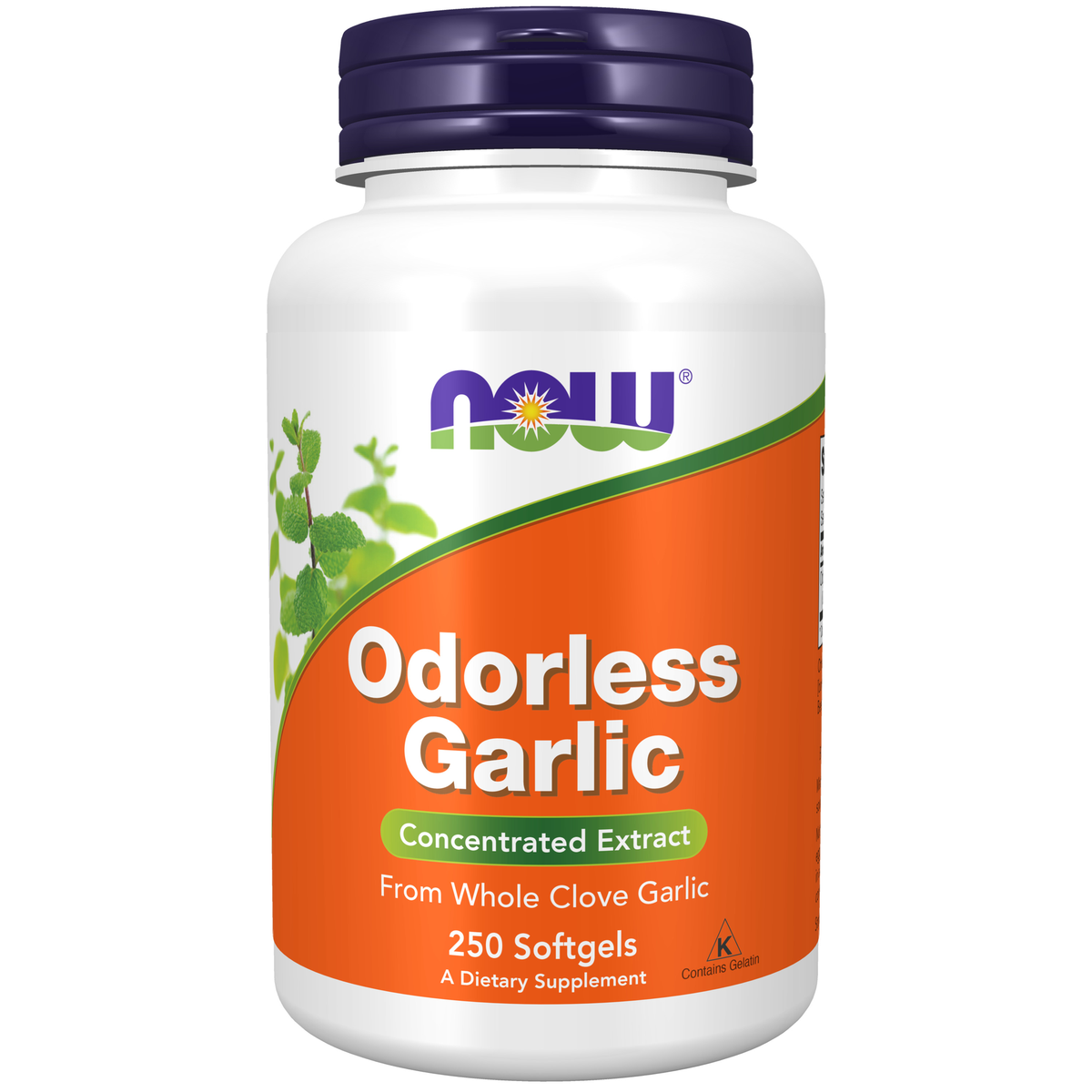 NOW Foods Odorless Garlic - 250 Softgels / Odorless czosnek - 250 kapsułek miękkich