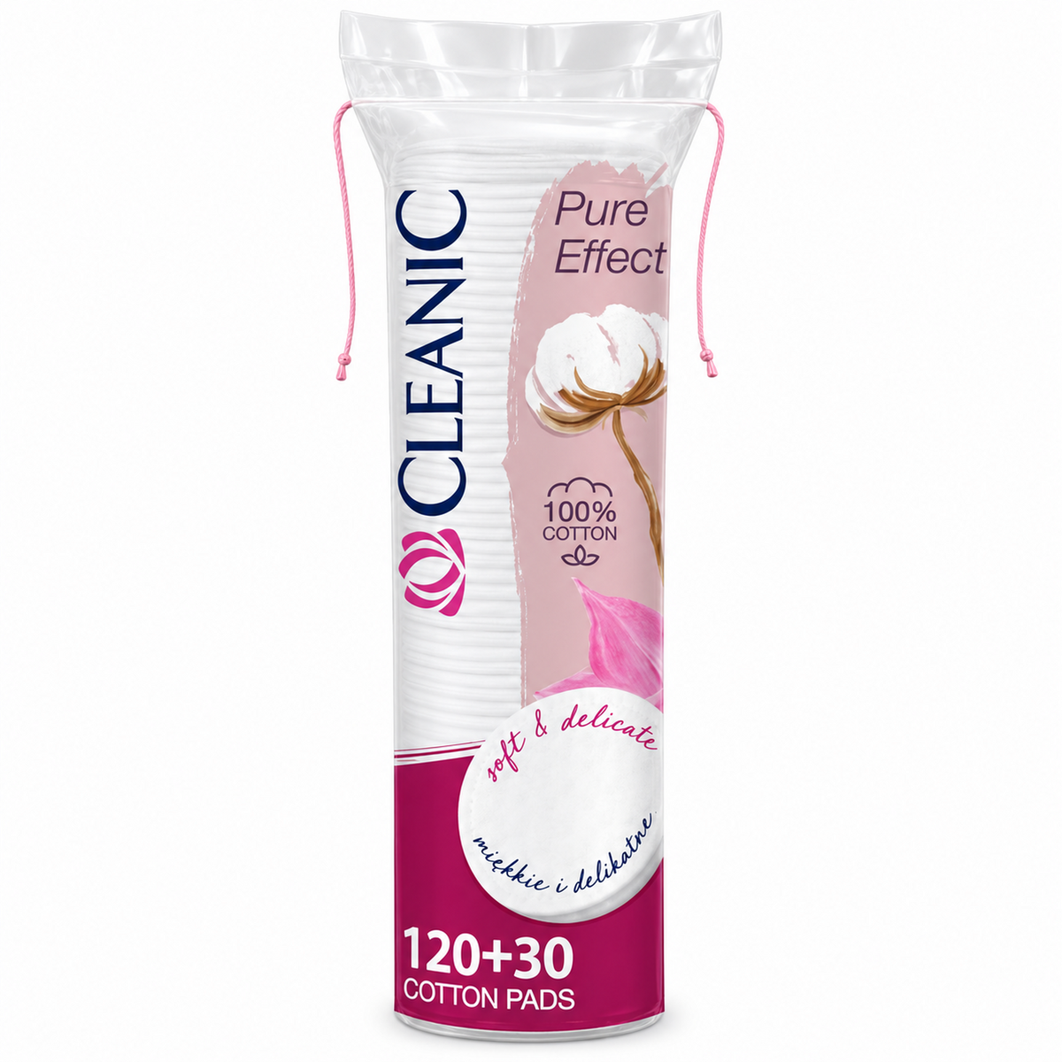 3002CL3714 hero 2000 — Cleanic Vesema Cotton Pads, 120 + 30 Count