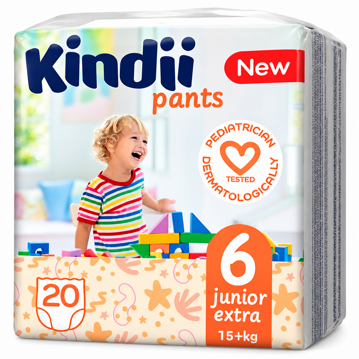 3002CL7330 hero 2000 — Kindii Pants Size 6 Extra Diaper Pants, 15+ kg