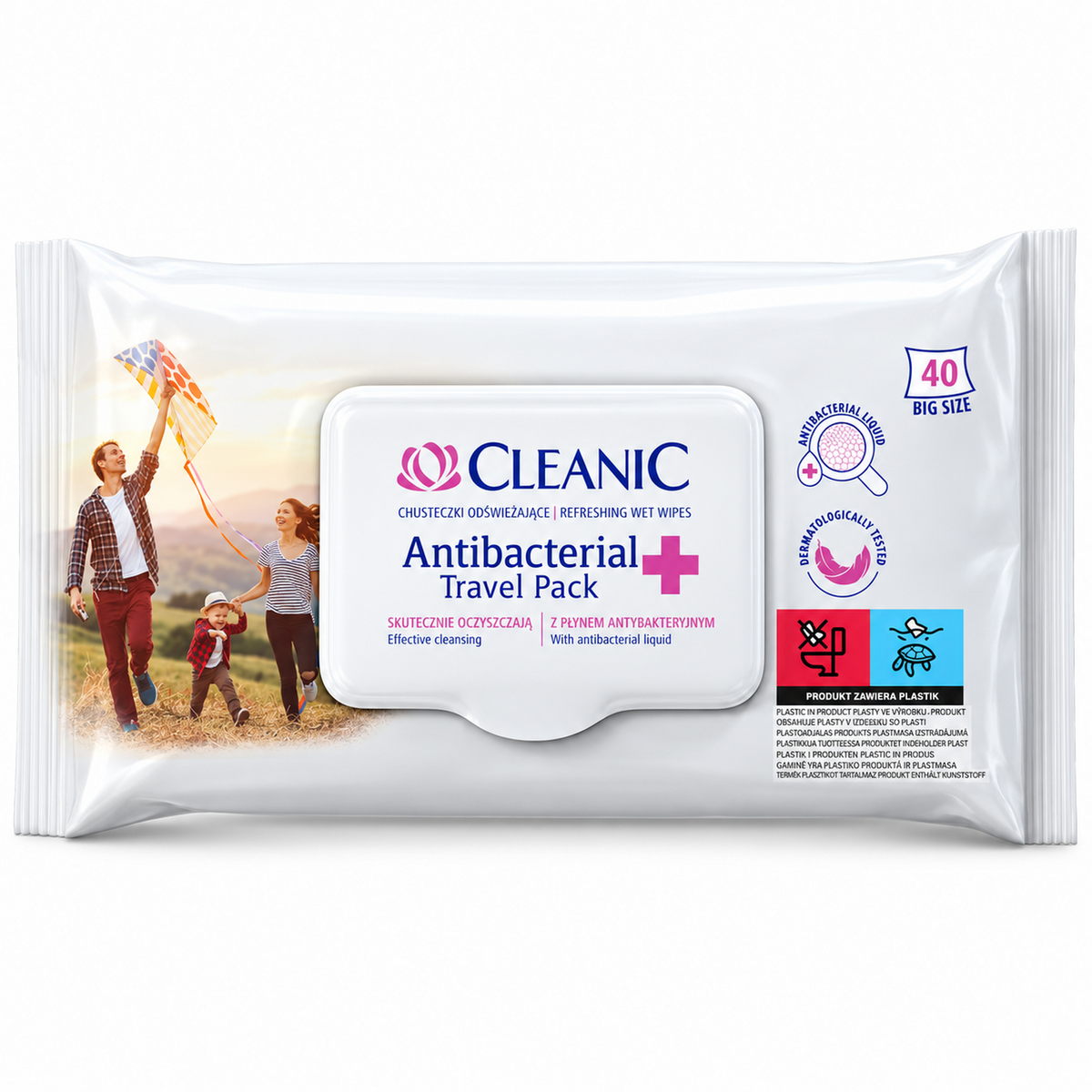 3002CL8895 hero 2000 — Cleanic Travel Refreshing Wipes, 40 Count