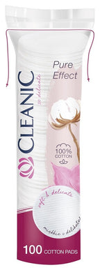 Cleanic Pure Effect Cotton Pads, 100 Count / Pure Effect płatki kosmetyczne, 100 szt.