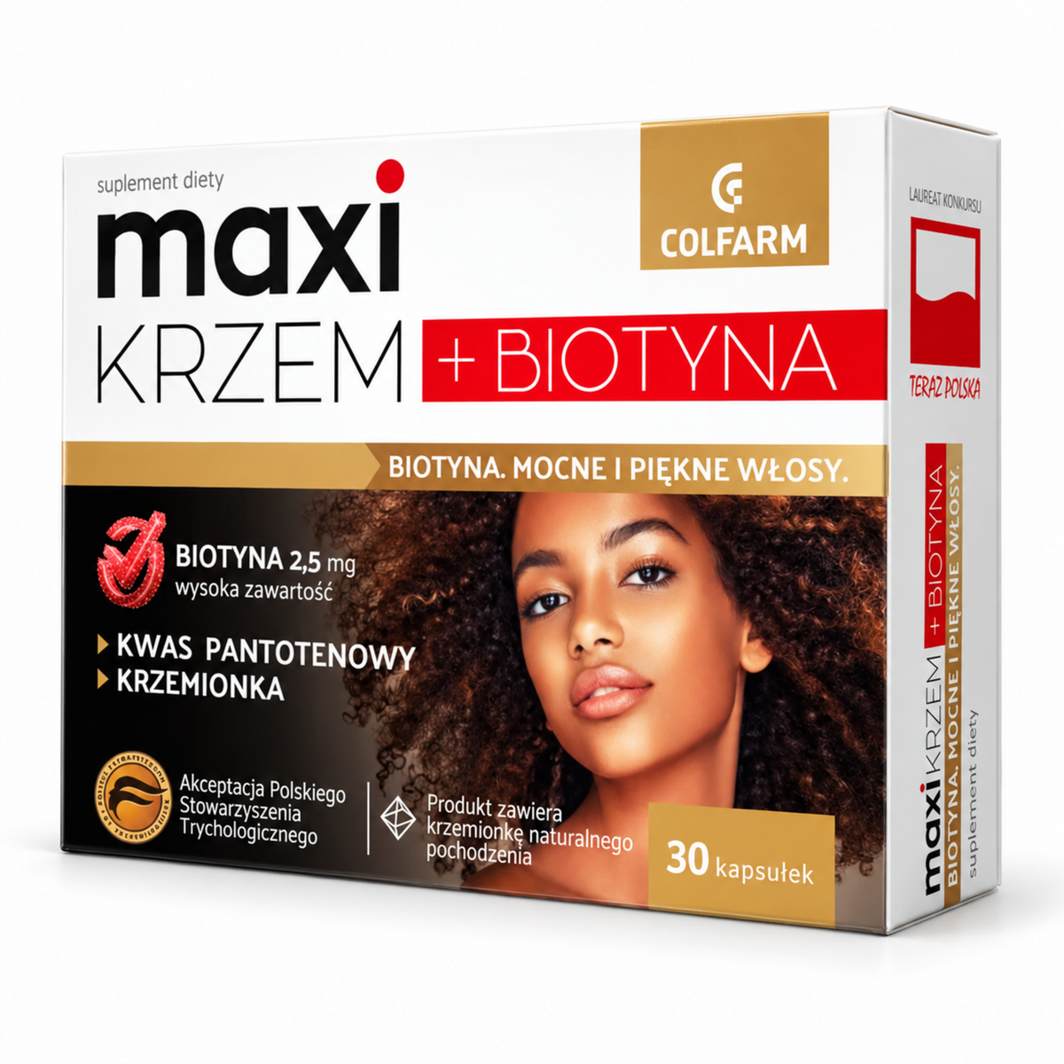 Colfarm Maxi Silicon + Biotin 2500 mcg, 30 capsules / Maxi Krzem + Biotyna 30 kapsułek