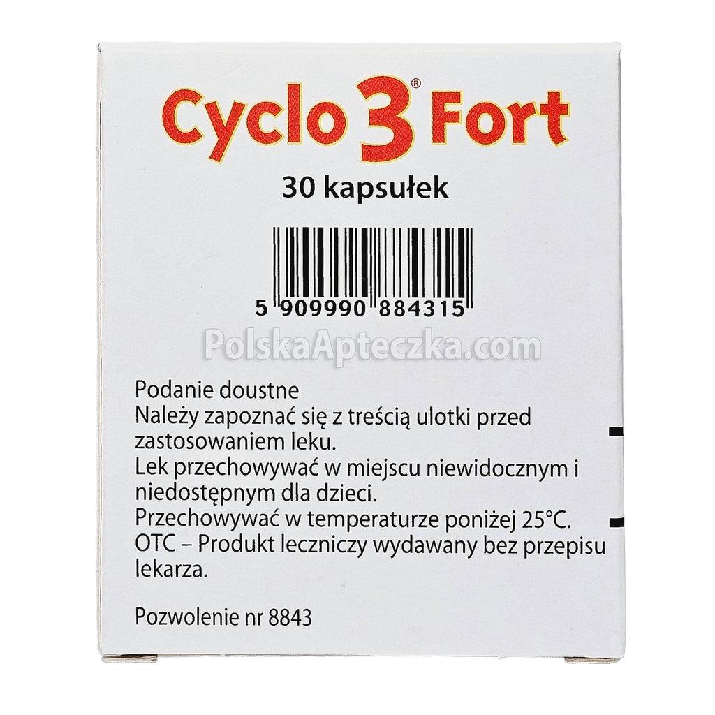 Cyclo 3 Fort ingreedients