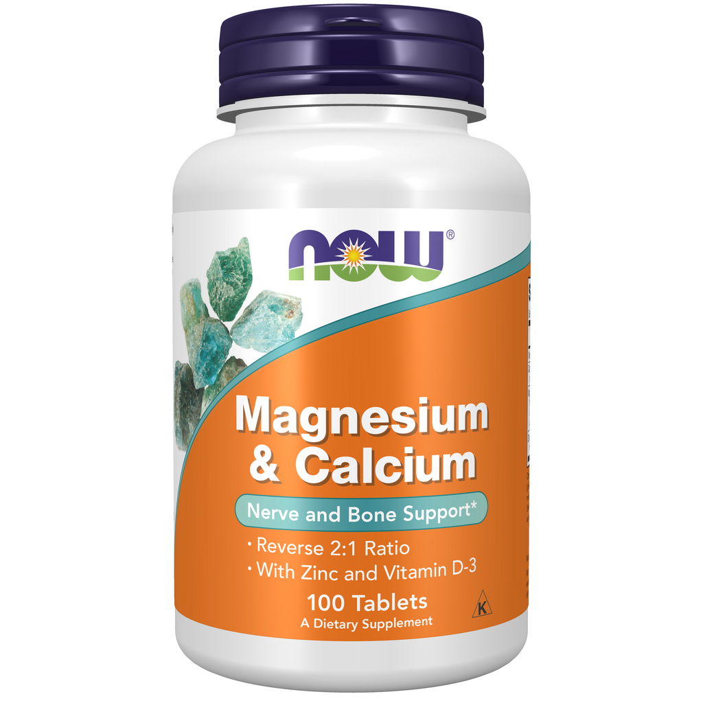 NOW Foods Magnesium & Calcium - 100 Tablets / magnez & wapń - 100 tabletek