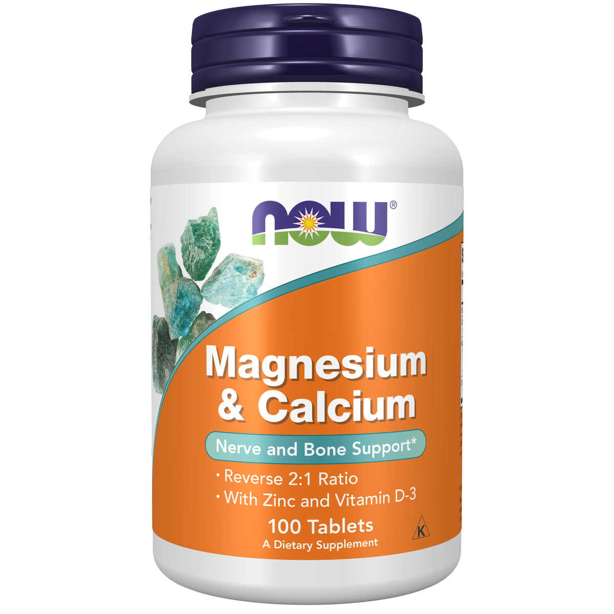 NOW Foods Magnesium & Calcium - 100 Tablets / magnez & wapń - 100 tabletek