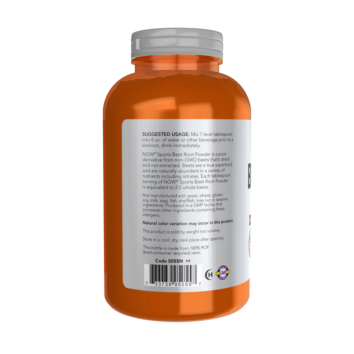 NOW Foods Beet Root Powder - 12 oz. – Left label / Etykieta producenta