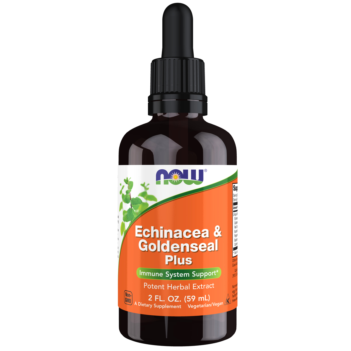 NOW Foods Echinacea & Goldenseal Plus - 2 oz. / jeżówka & gorzknik Plus - 2 oz.