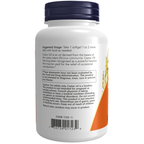 NOW Foods Castor Oil 650 mg - 120 Softgels – Label details / Etykieta producenta