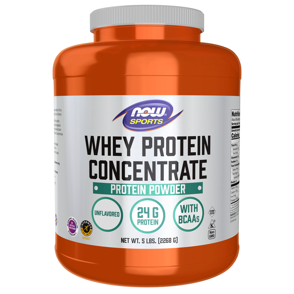 NOW Foods Whey Protein Concentrate Unflavored - 5 lbs. / białko serwatkowe Concentrate bez dodatków smakowych - 5 lb