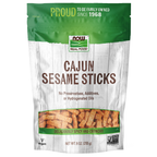 NOW Foods Cajun Sesame Sticks - 9 oz. / Cajun sezam paluszki - 9 oz.