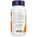 NOW Foods Holy Basil Extract 500 mg - 90 Veg Capsules – Left label / Etykieta producenta