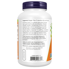 NOW Foods Cinnamon Bark 600 mg - 240 Veg Capsules – Left label / Etykieta producenta