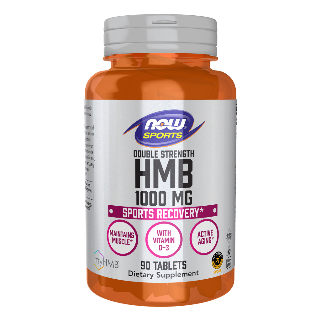 NOW Foods HMB, Double Strength 1000 mg - 90 Tablets / HMB, podwójna moc 1000 mg - 90 tabletek