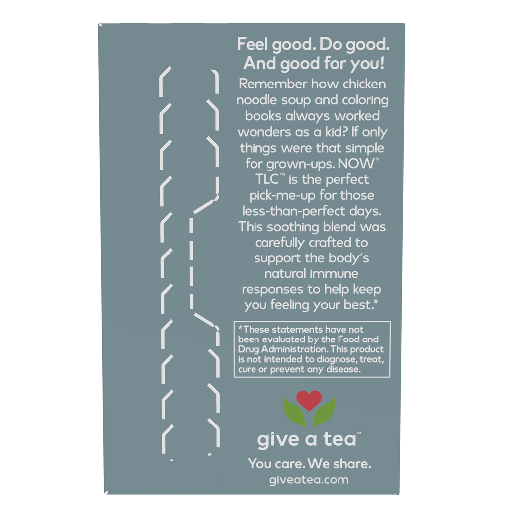NOW Foods TLC™ Throat & Lung Care Tea - 24 Tea Bags – Label details / Etykieta producenta