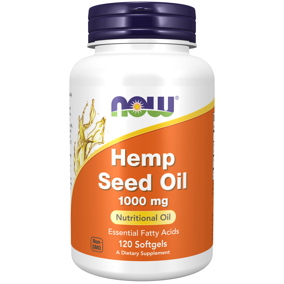 NOW Foods Hemp Seed Oil 1000 mg - 120 Softgels / Hemp nasiona olejek 1000 mg - 120 kapsułek miękkich