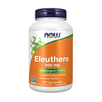 NOW Foods Eleuthero 500 mg - 250 Veg Capsules / Eleuthero 500 mg - 250 kapsułek roślinnych