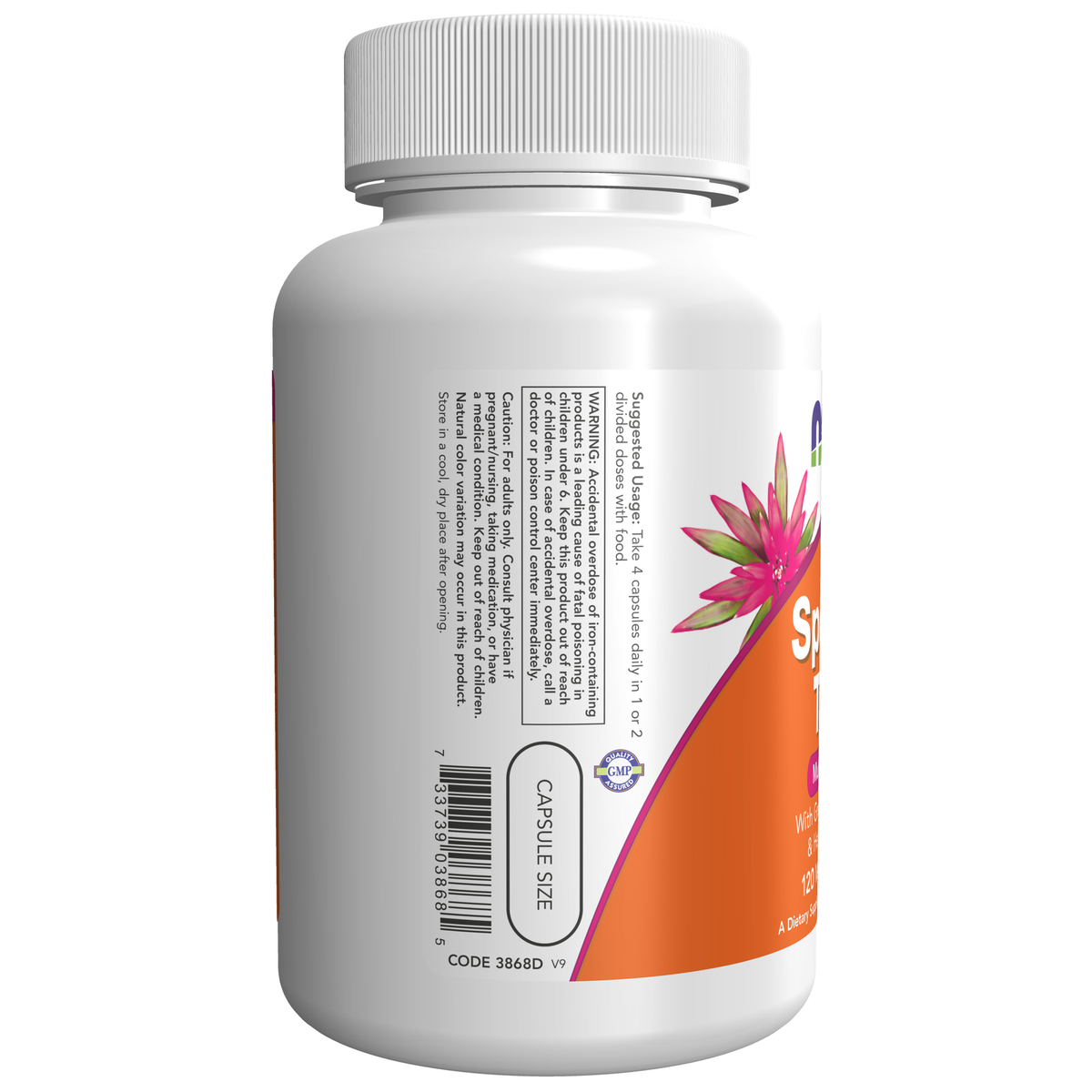 NOW Foods Special Two - 120 Veg Capsules – Label details / Etykieta producenta
