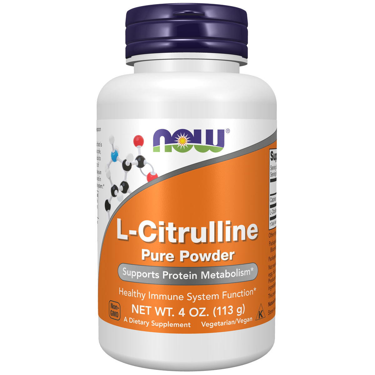 NOW Foods L-Citrulline Pure Powder - 4 oz. / L-cytrulina czysty proszek - 4 oz.