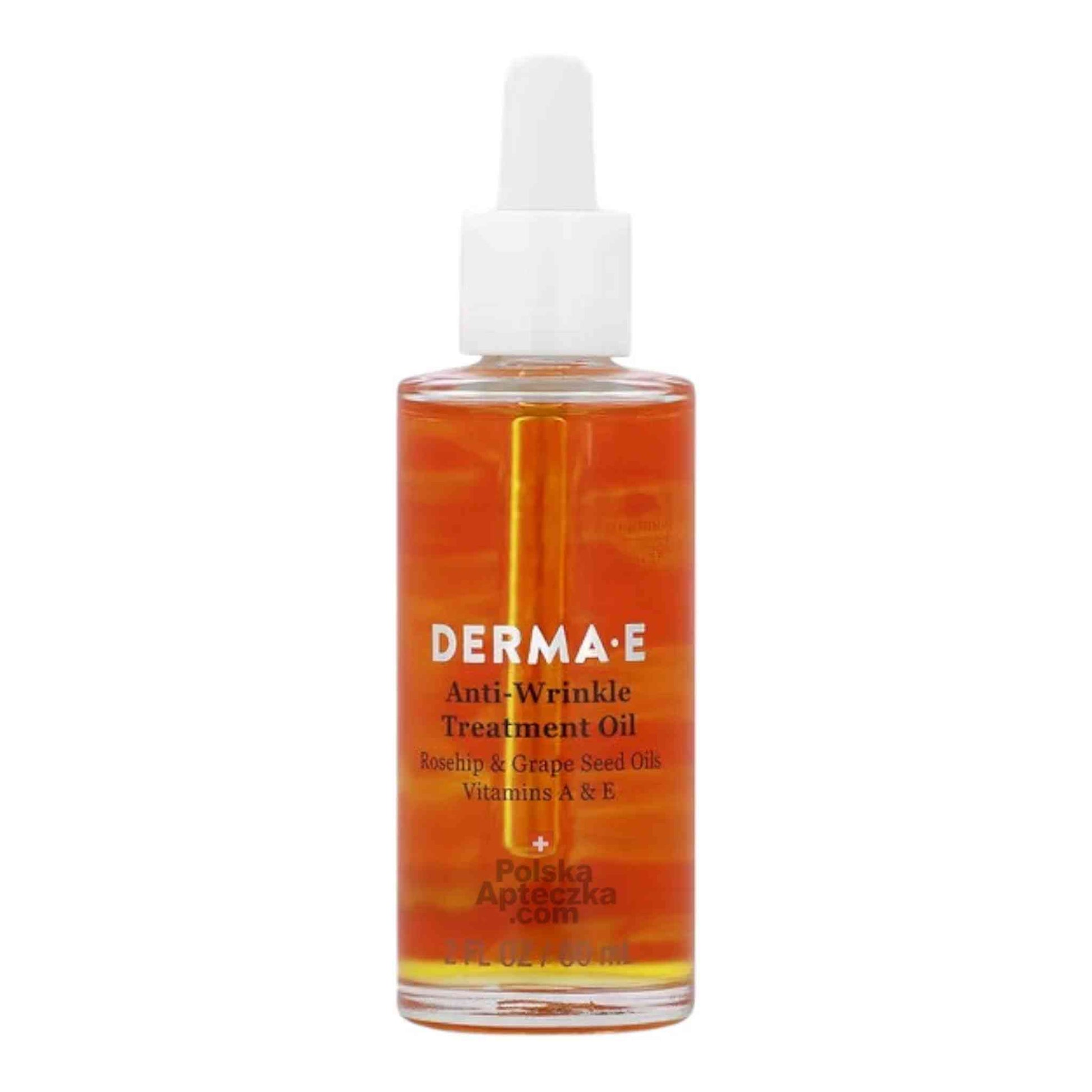 Derma E Anti-Wrinkle Treatment Oil 60ml – Rosehip, Grapeseed, and Vitamin A & E Facial Oil