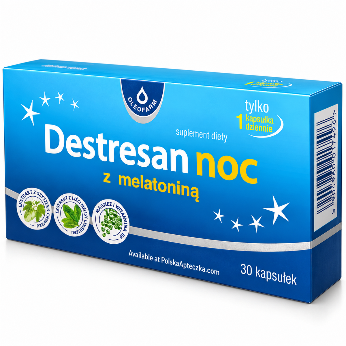 Oleofarm Destresan Night with Melatonin 1 mg – 30 Capsules