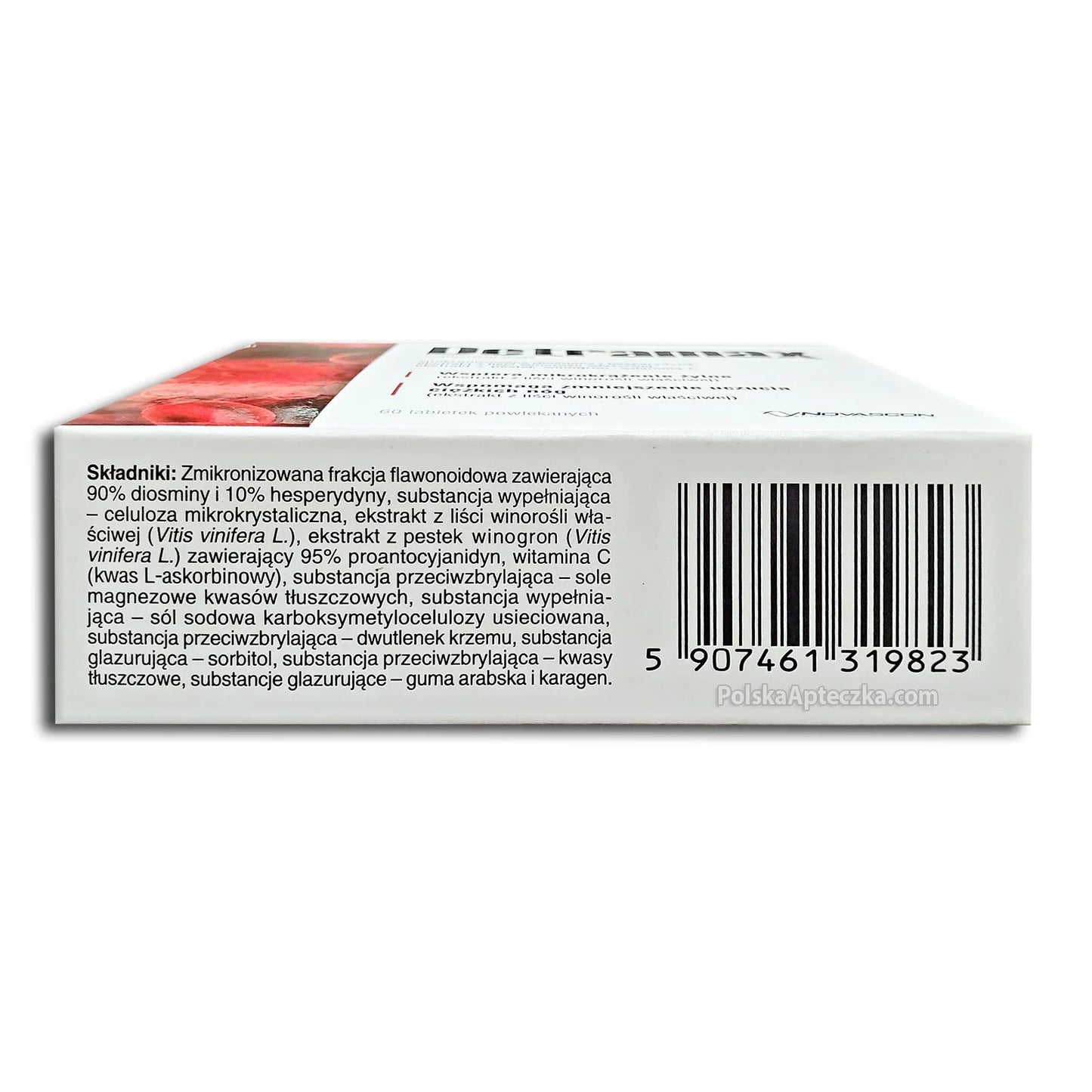Detramax 60 side – Detramax supplement for vein health and heavy legs support