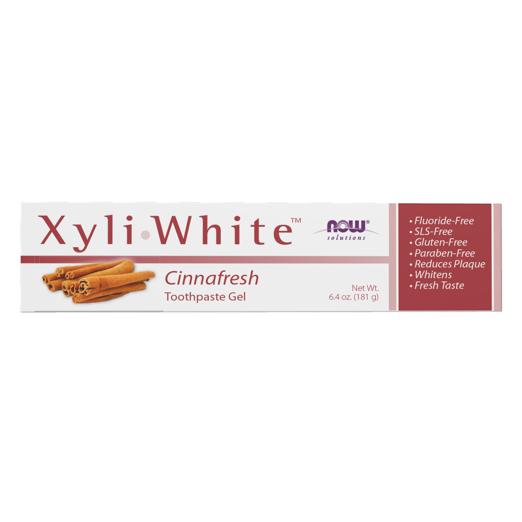 NOW Foods Xyliwhite™ Cinnafresh Toothpaste Gel - 6.4 oz. / Xyliwhite™ Cinnafresh pasta do zębów żel - 6.4 oz.