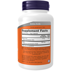 NOW Foods GABA 500 mg + B-6 - 100 Veg Capsules – Label details / Etykieta producenta