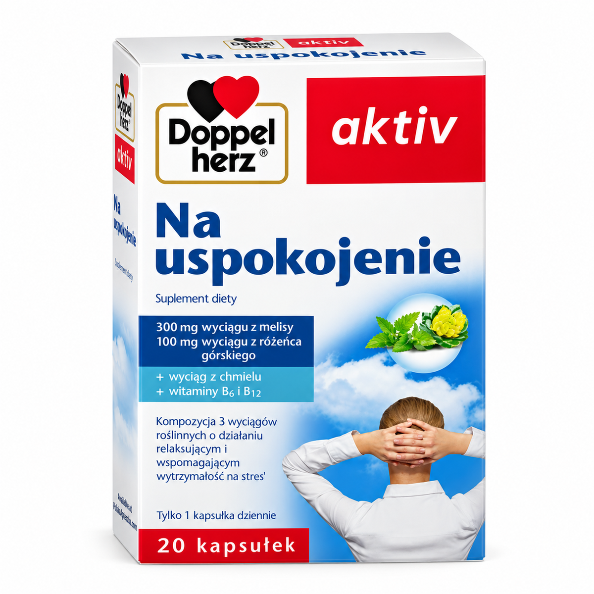 Doppelherz aktiv Calming Support – 20 Capsules / Na uspokojenie – 20 kapsułek