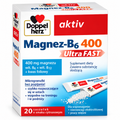 Doppelherz aktiv Magnesium-B6 400 UltraFAST Citrus – 20 Sachets / Magnez-B6 cytrusowy – 20 saszetek