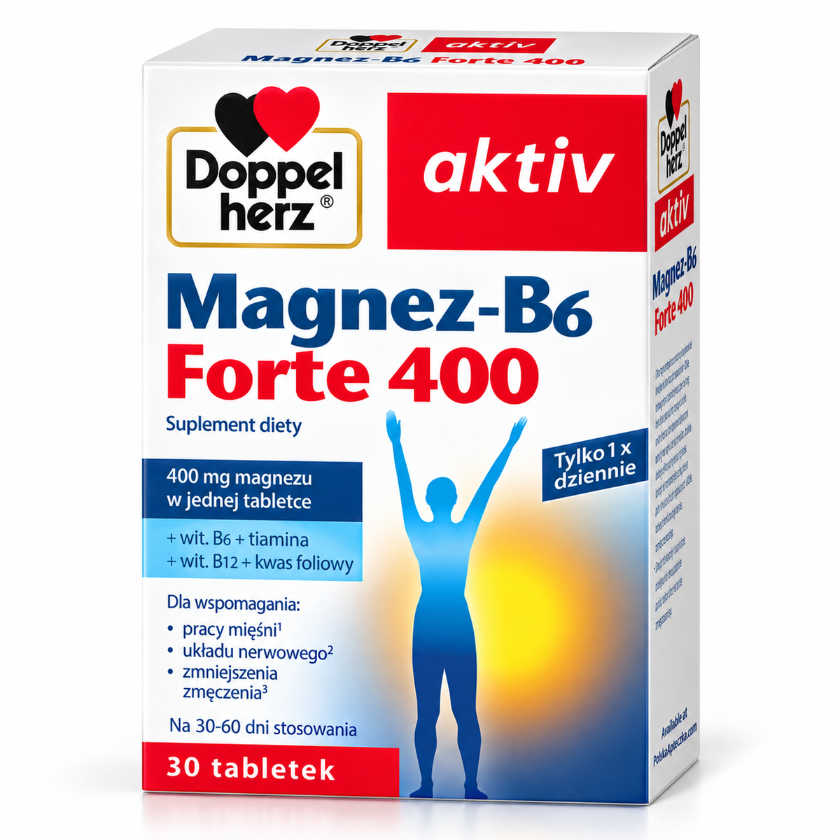 Doppelherz aktiv Magnesium-B6 Forte 400 – 30 Tablets / Magnez-B6 Forte 400 – 30 tabletek