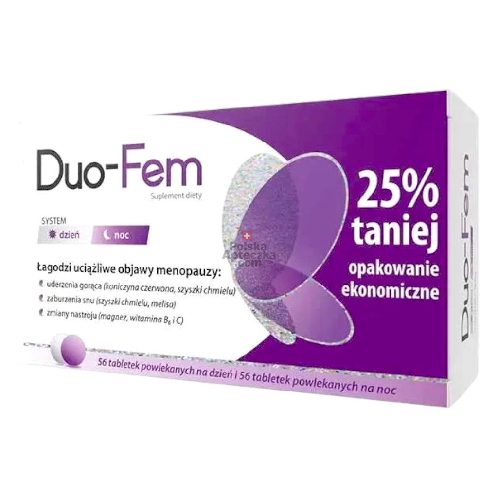 Duo-Fem Day and Night Menopause Support Tablets 112 Count